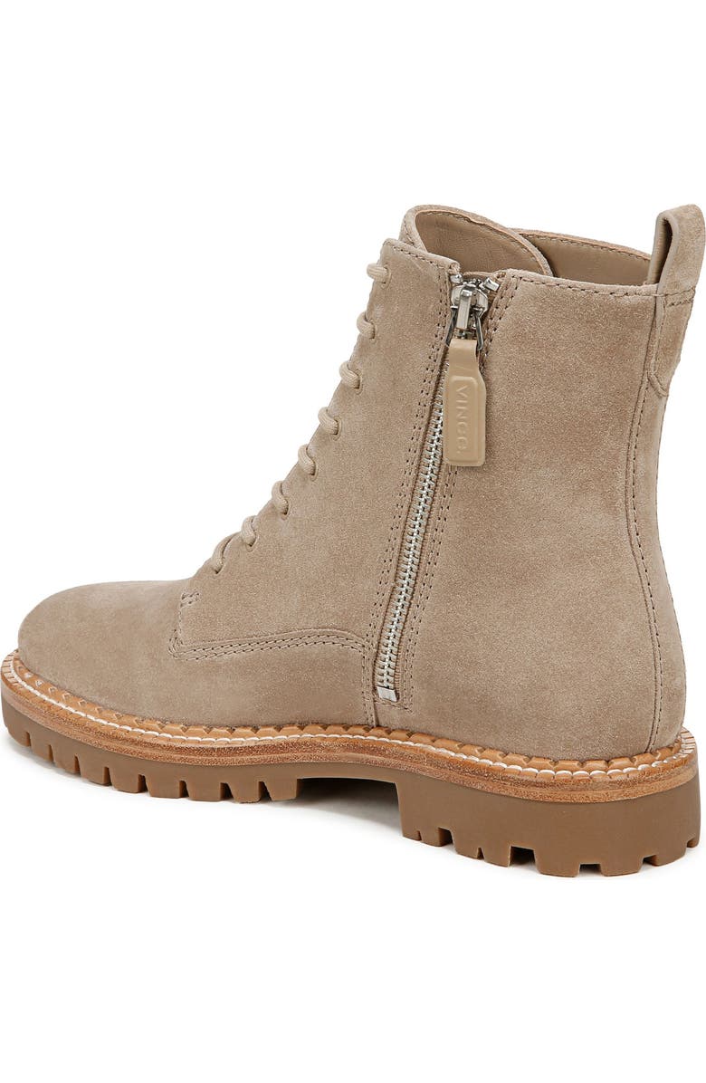 Vince Cabria Lug Water Resistant Lace-Up Boot, Alternate, color, Dark Clay