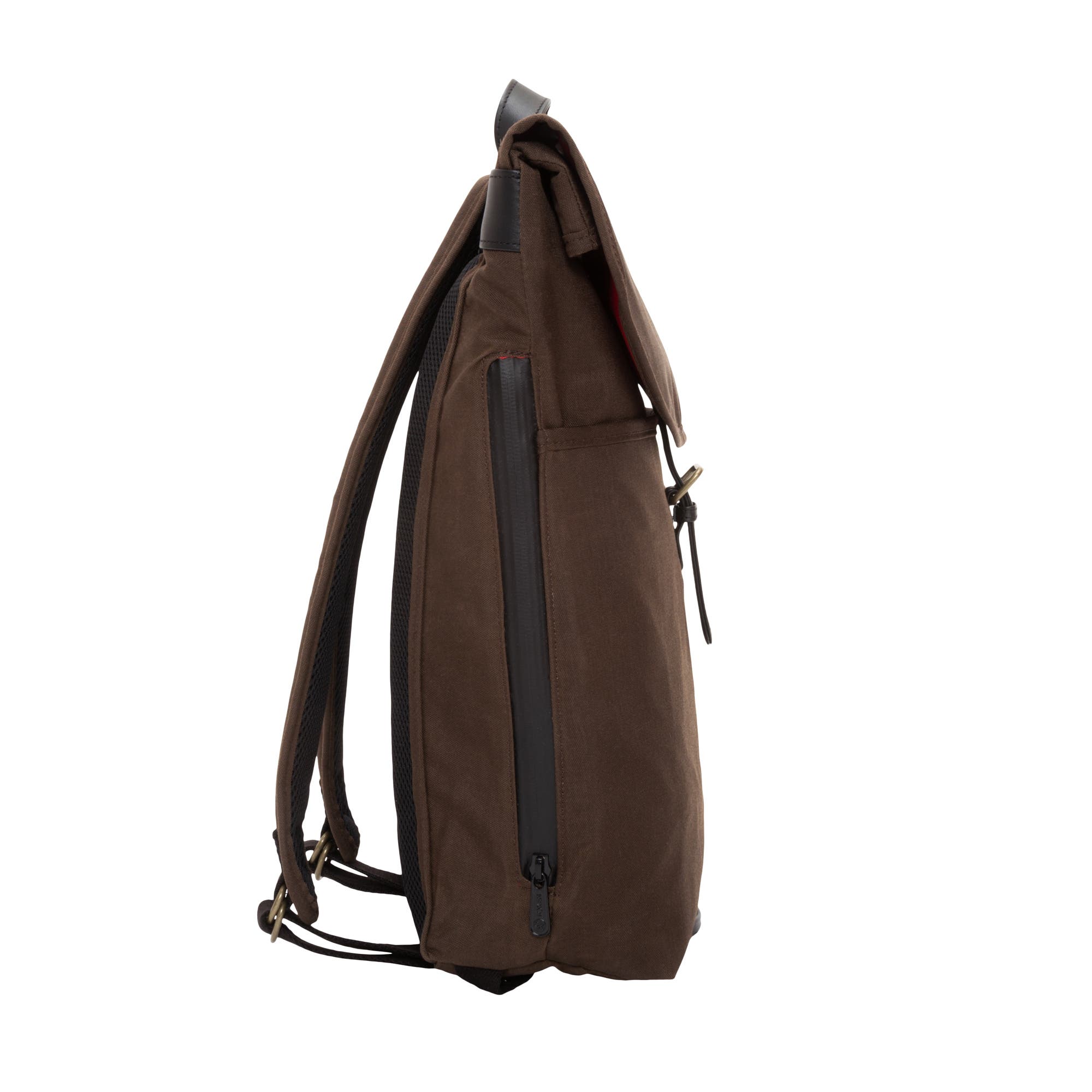 Waxed Nylon Bergen Backpack, Alternate, color, Dark Brown