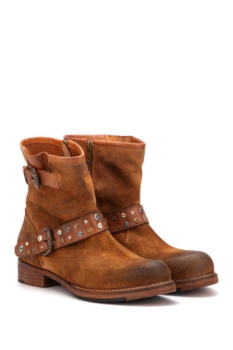 Miriam Studded Leather Boot