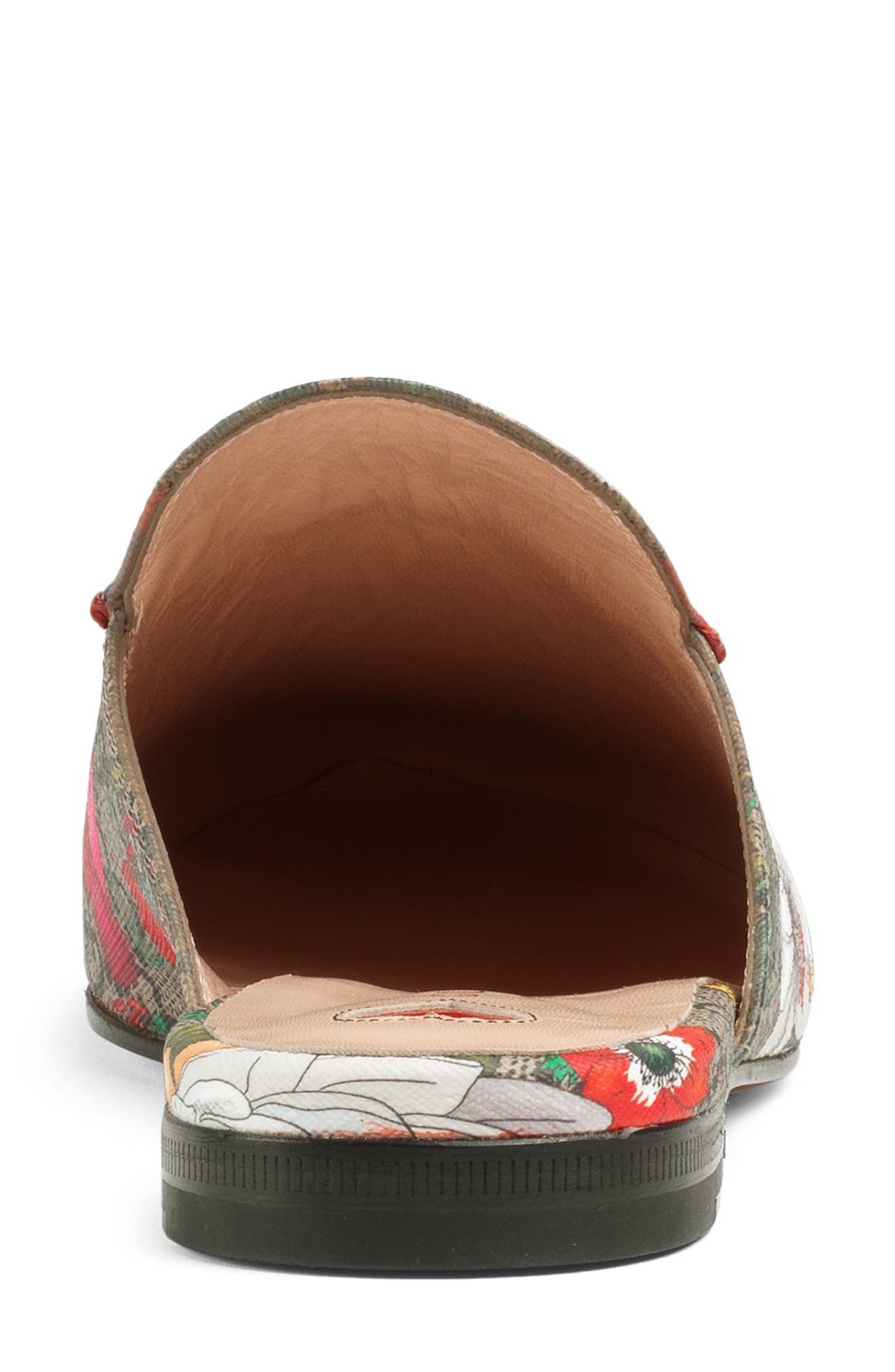 Gucci Princetown Floral GG Supreme Loafer Mule, Alternate, color, 