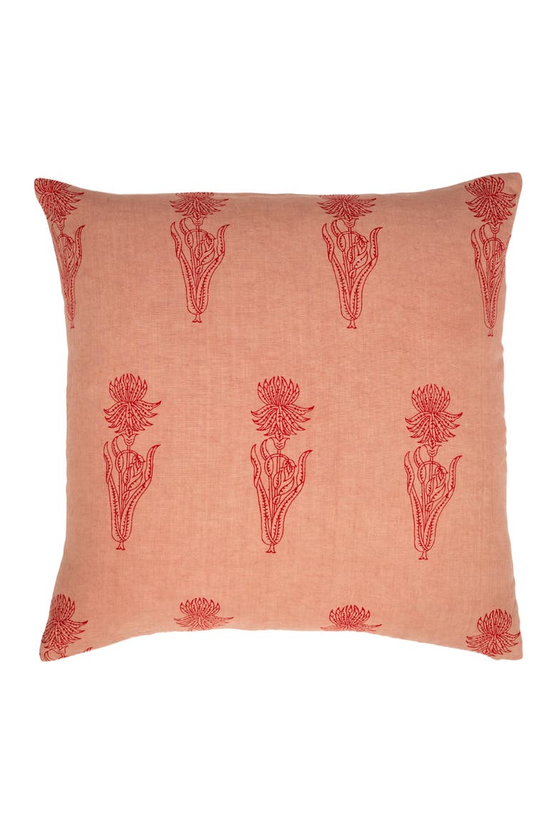 Sharmili Decorative Pillow Cover, Main, color, Coral on Sand