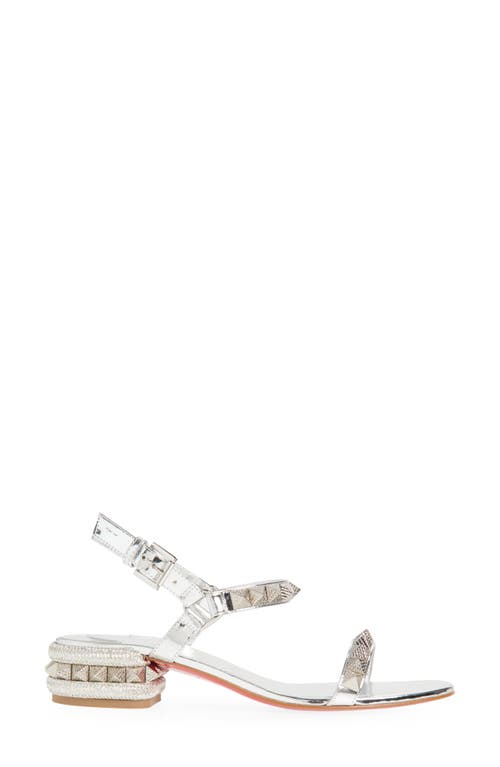 Christian Louboutin Sandal Pyrasand 30 In Silver