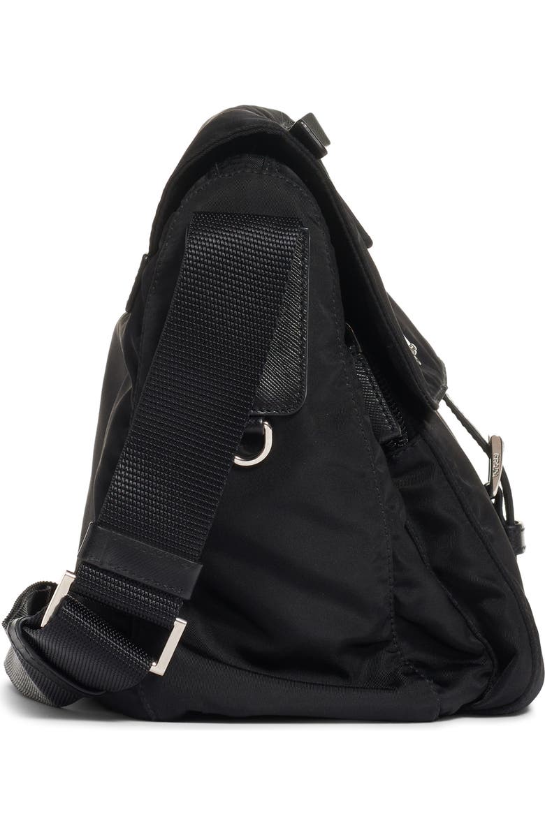 Prada Vela Nylon Messenger Bag, Alternate, color,
