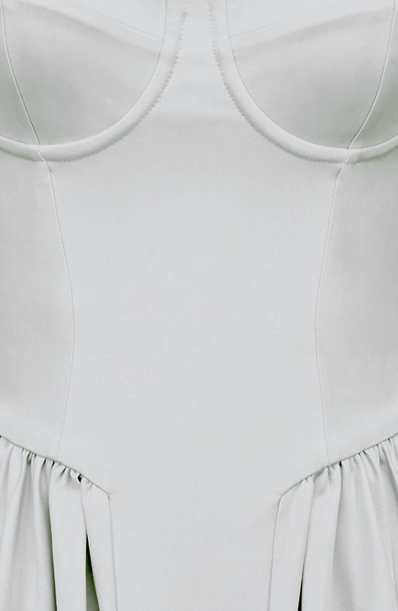 HOUSE OF CB Samaria Corset Fit & Flare Dress, Alternate, color, Dove Grey