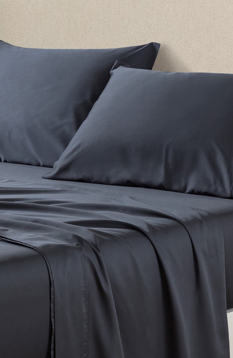 MELANGE HOME Sateen Rayon Sheet 4-Piece Set, Alternate, color,
