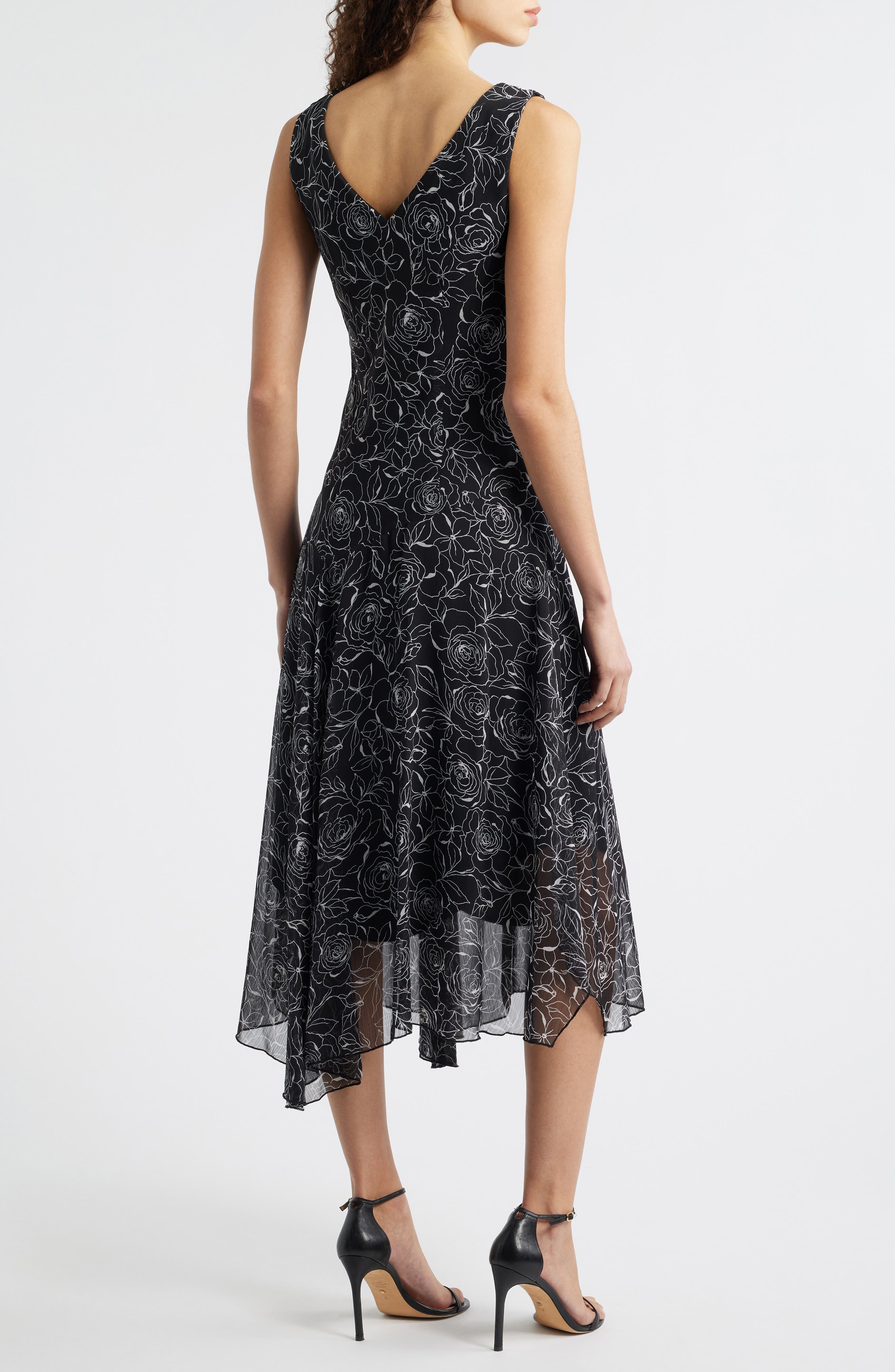 Sleeveless Asymmetric Hem Yoryu Dress - image 2