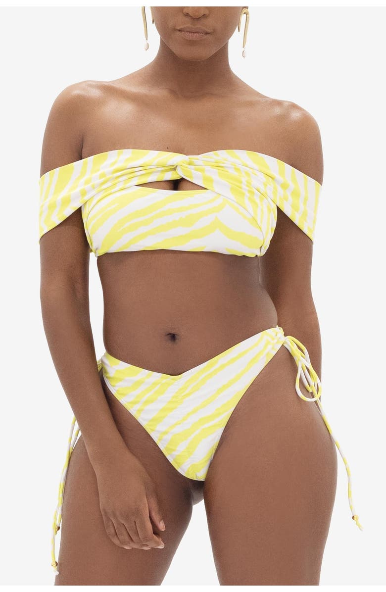 Bohn Jsell Zebina Swim Crop, Main, color, Yellow