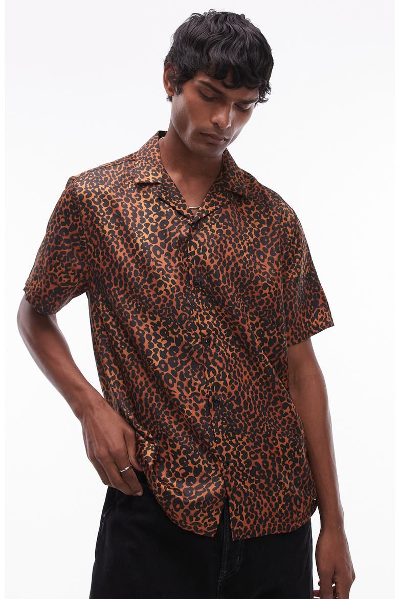 animal print dress shirt mens Amazon.com: Men's Fashion Leopard Printed Shirts Satin Slim Fit Long Sleeve Button Up Poplin Hipster Casual Dress Shirts : Clothing, Shoes & Jewelry