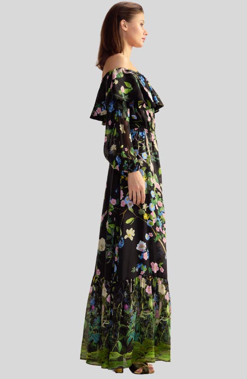 Shop Cynthia Rowley Ophelia Dress In Black Floral