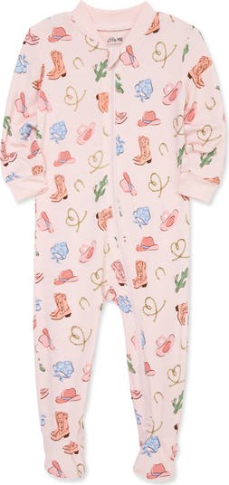 Cowgirl Stretch Viscose One-Piece Footed Pajamas