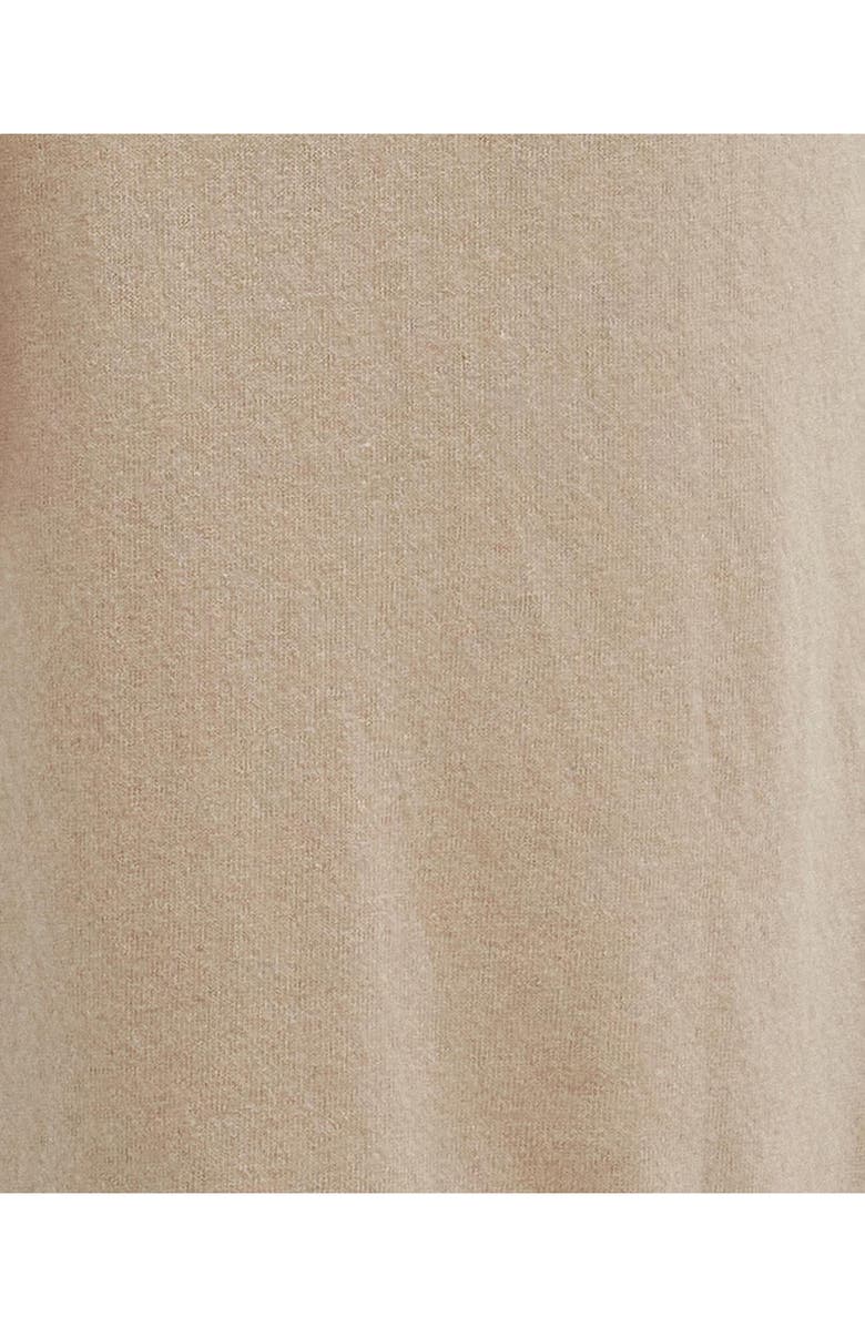 Barbour Elbow Patch Long Sleeve Wool & Cotton Turtleneck Midi Sweaterdress, Alternate, color, 