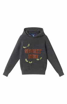 Kids' Embroidered Cotton Hooded Sweater