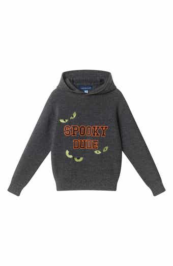 Kids' Embroidered Cotton Hooded Sweater