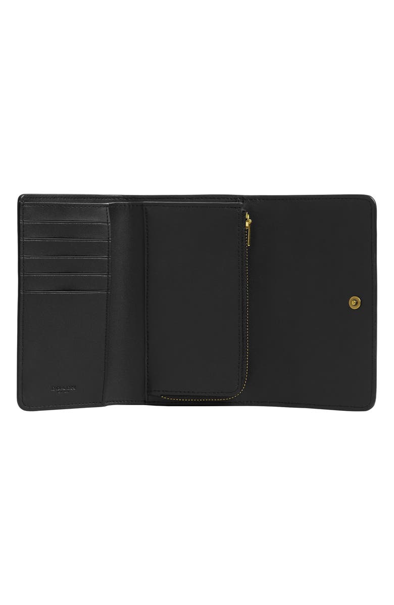 COACH Essential Polished Pebble Leather Trifold Wallet, Alternate, color,