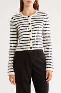 Derek Lam 10 Crosby Nebula Stripe Sequin Cardigan