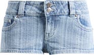 PacSun Tatum Stripe Low Rise Denim Micro Shorts