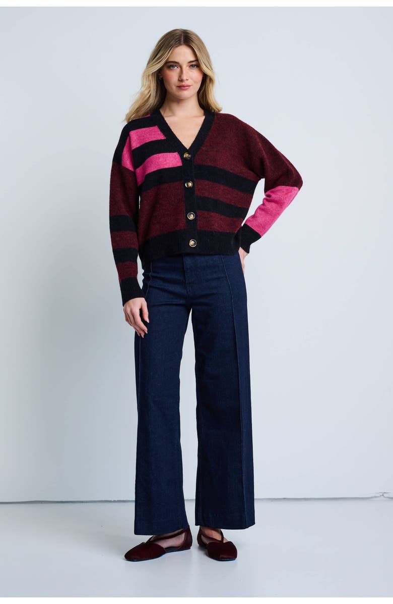 Lisa Todd The Graduate Striped Cardigan, Alternate, color, 