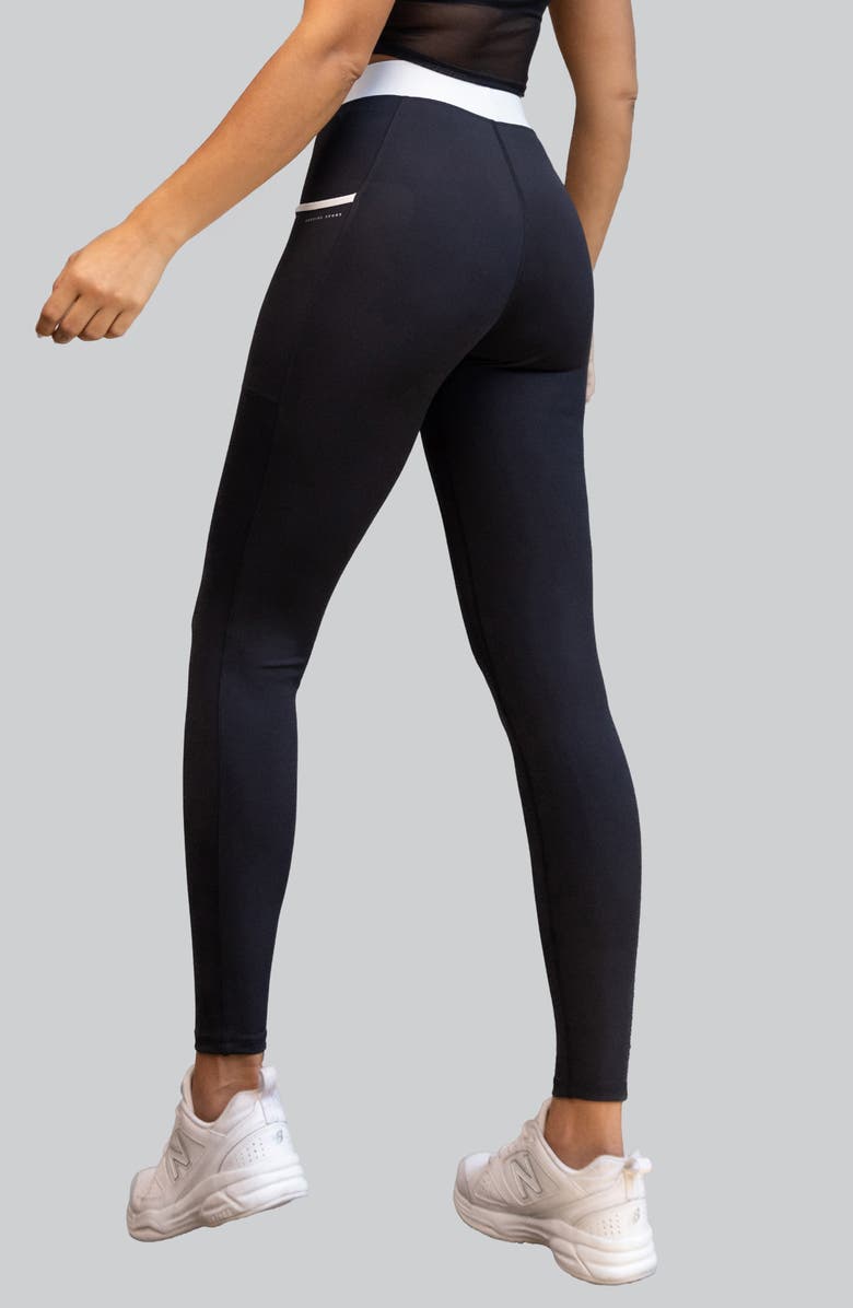 Heroine Sport Skylar Leggings, Alternate, color, Black/ White