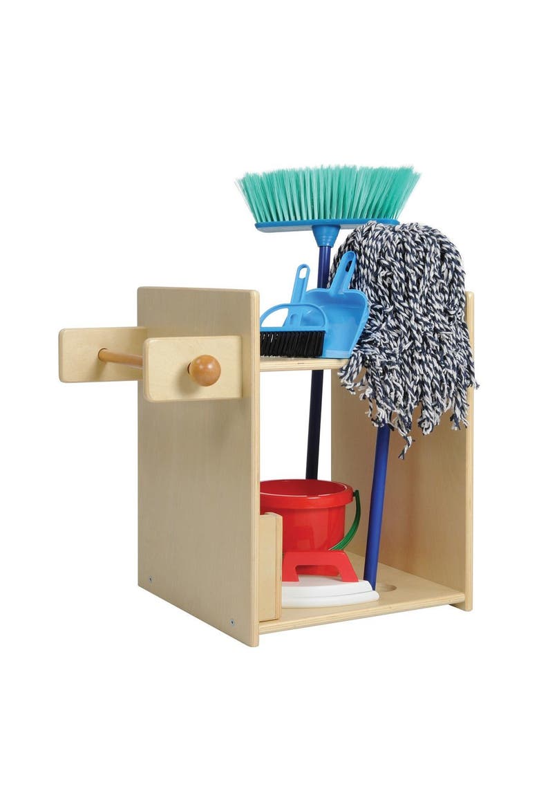 Housekeeping Stand with Accessories, Main, color, Beige