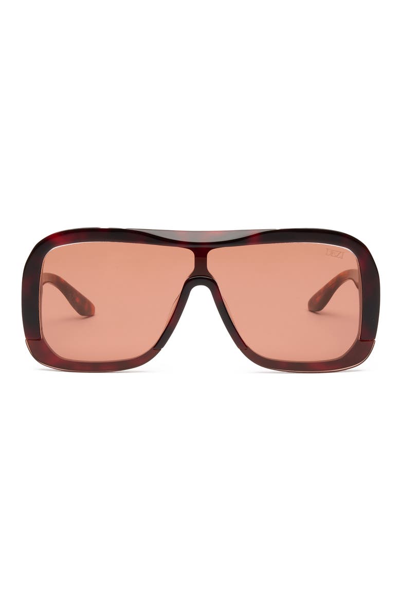 Afters Shield Sunglasses, Main, color, FIERY TORTOISE / ORANGE