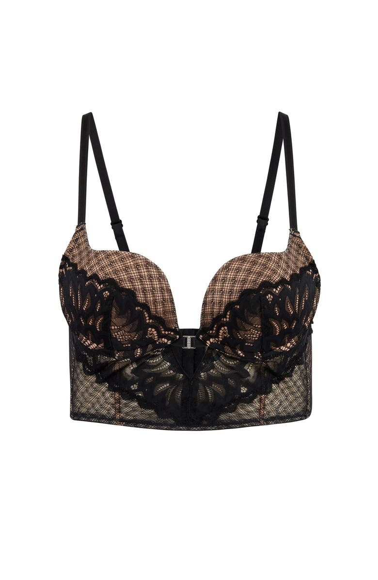 Adore Me Camilla Push Up Plunge Bra, Alternate, color, Black