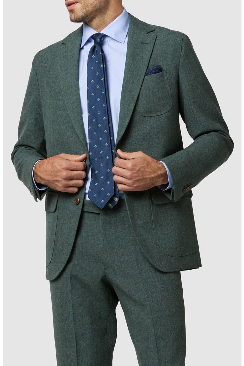 Ghost Slim Fit Textured Wool Sport Coat, Main, color, MEADOW HOPSACK