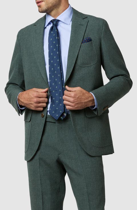 Ghost Slim Fit Textured Wool Sport Coat