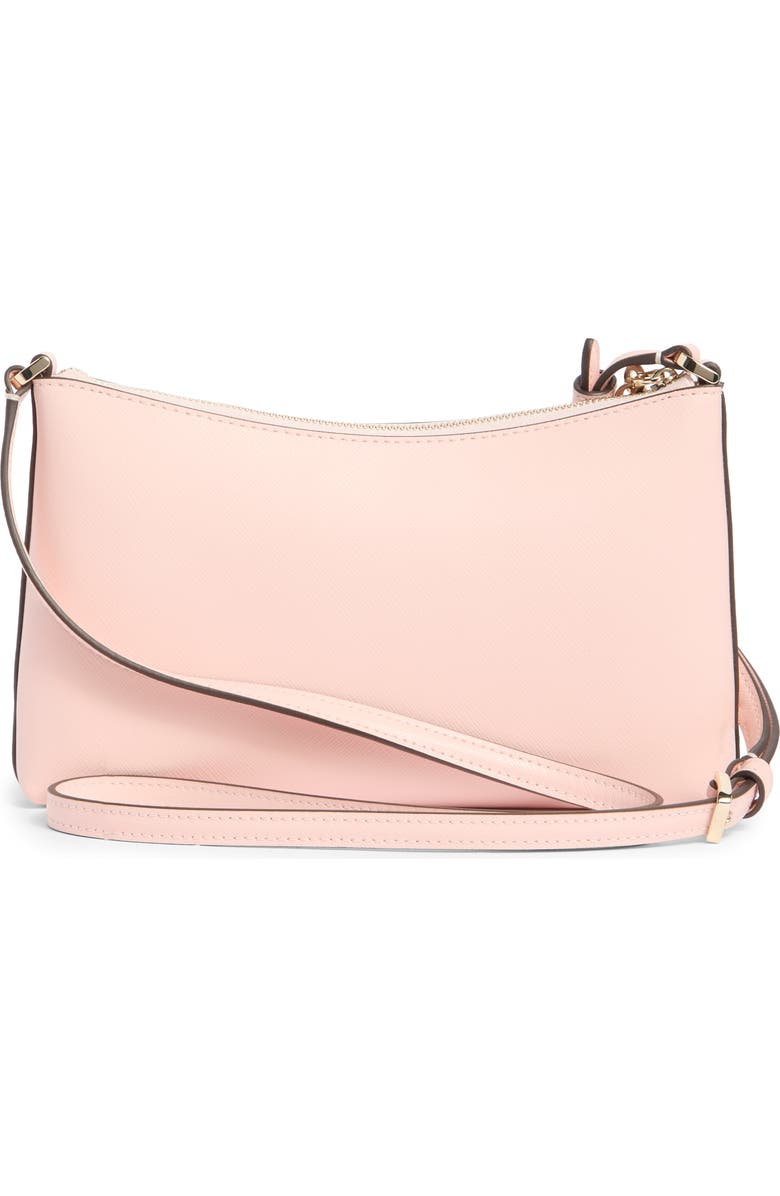 Kate Spade New York sadie saffiano leather small crossbody bag, Alternate, color, Chalk Pink
