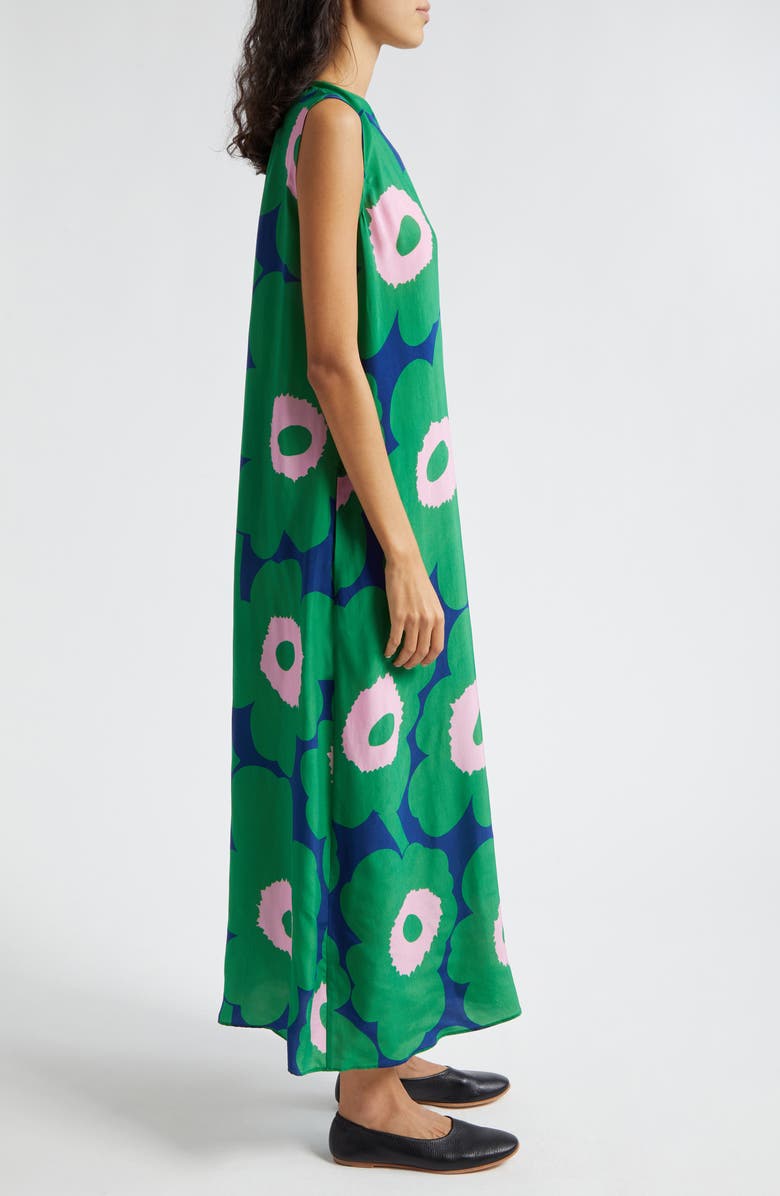 Marimekko Migot Unikko Floral Sleeveless A-Line Dress, Alternate, color, 