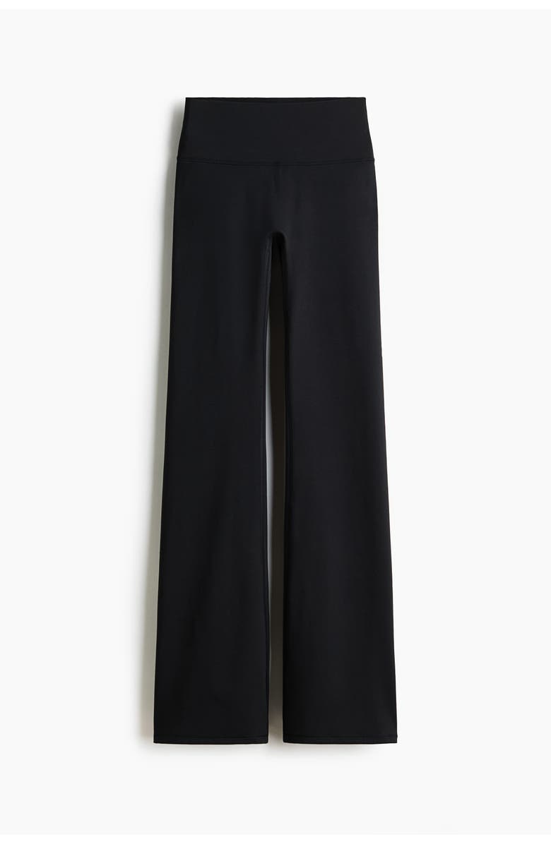 H&M Flared yoga leggings with softmove, Alternate, color, Black