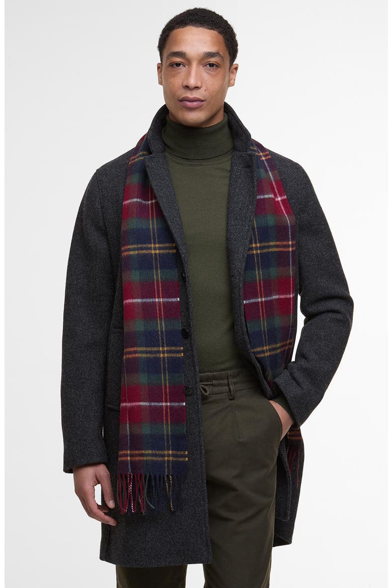 Wool & Cashmere Scarf, Alternate, color, WINTERBERRY TARTAN