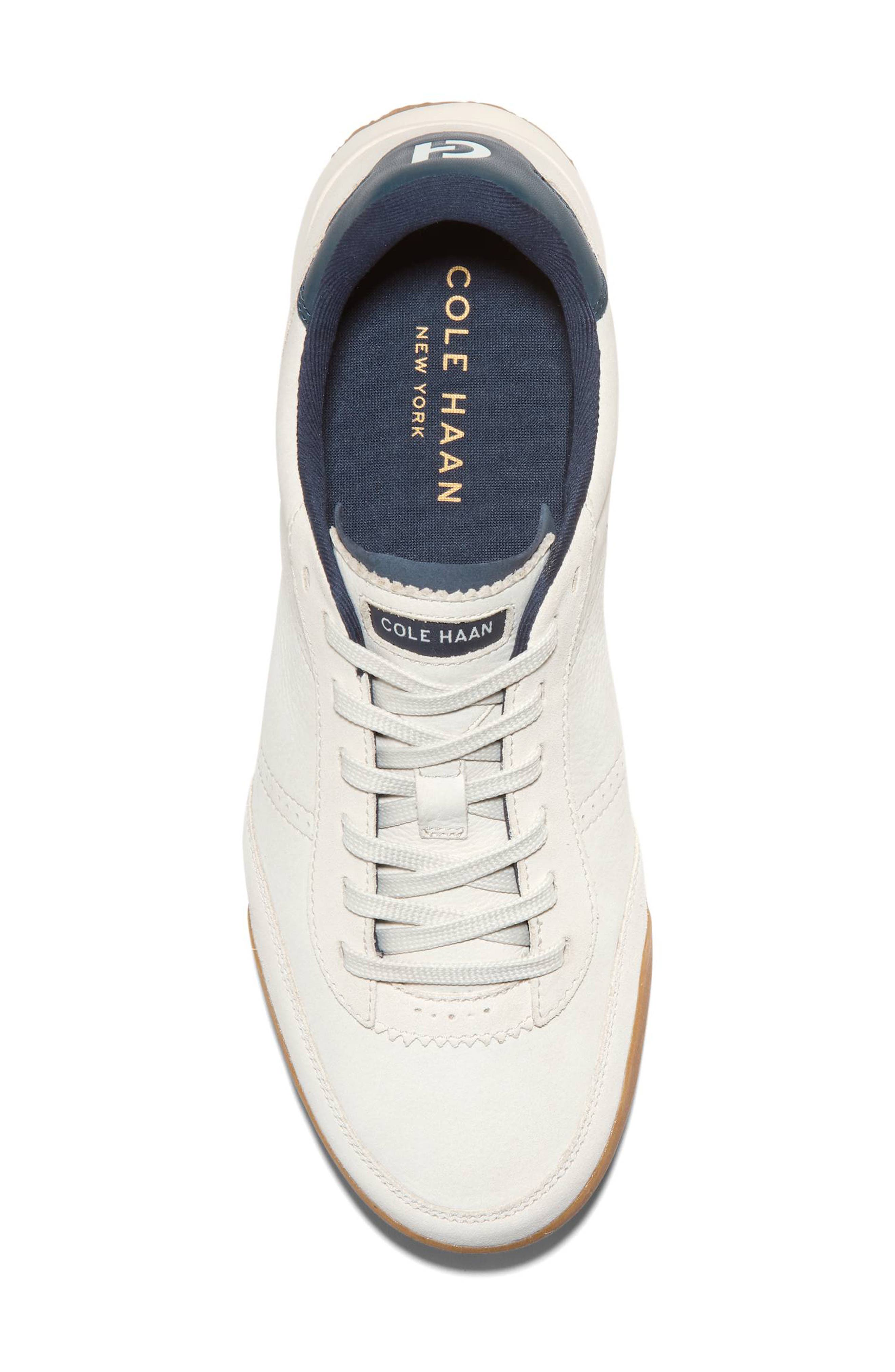 Cole Haan GrandPro Slimline Sneaker, Alternate, color, Ivory Nubuck / Silver Birch
