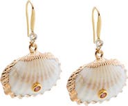 BY ADINA EDEN Natural MOP Seashell Shell Stone Earring