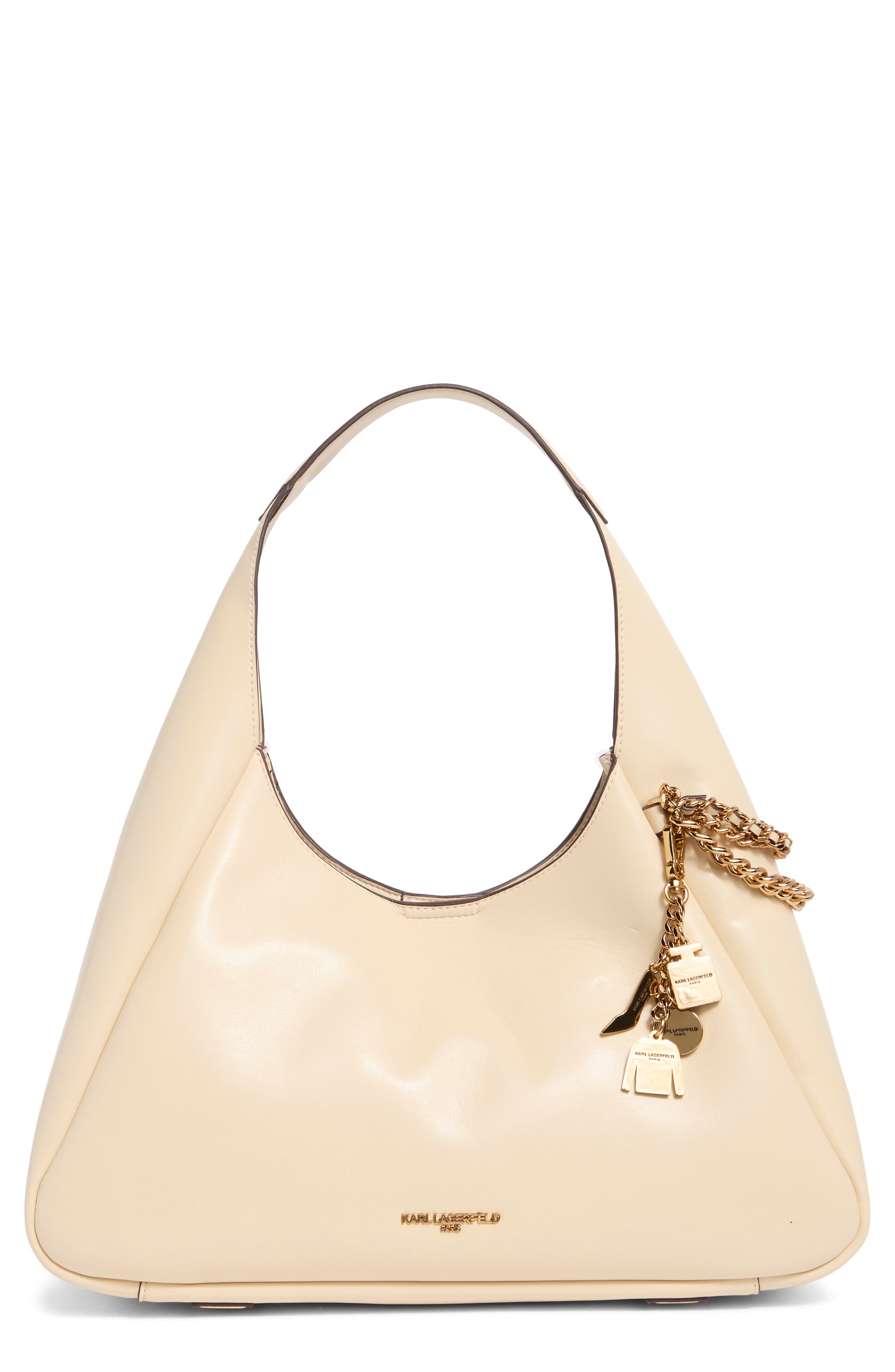 KARL LAGERFELD PARIS Delaine Hobo Bag, Main, color, 