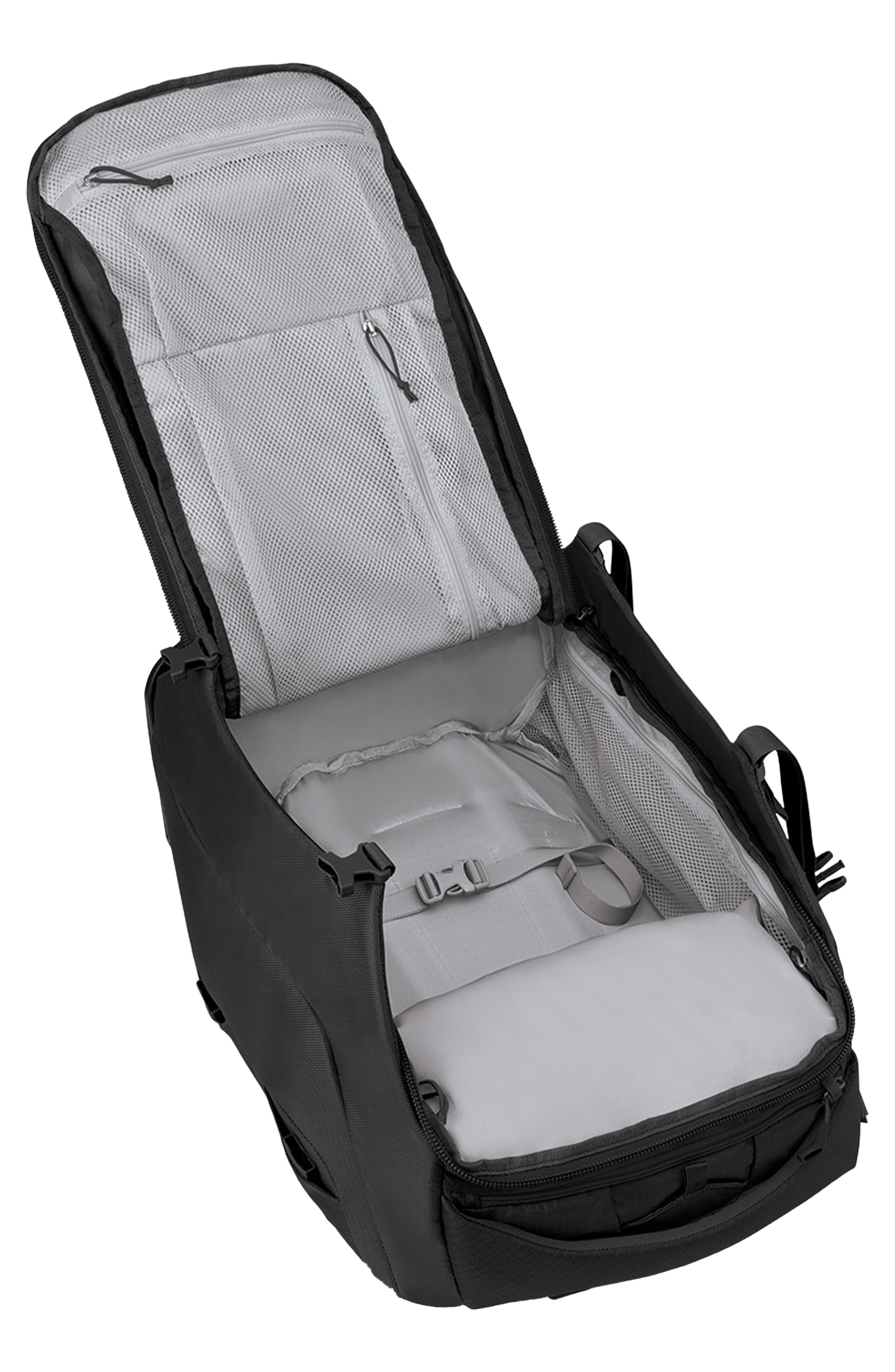 Osprey Sojourn 22-Inch 45-Liter Shuttle Wheeled Recycled Nylon Duffle Bag, Alternate, color, Black