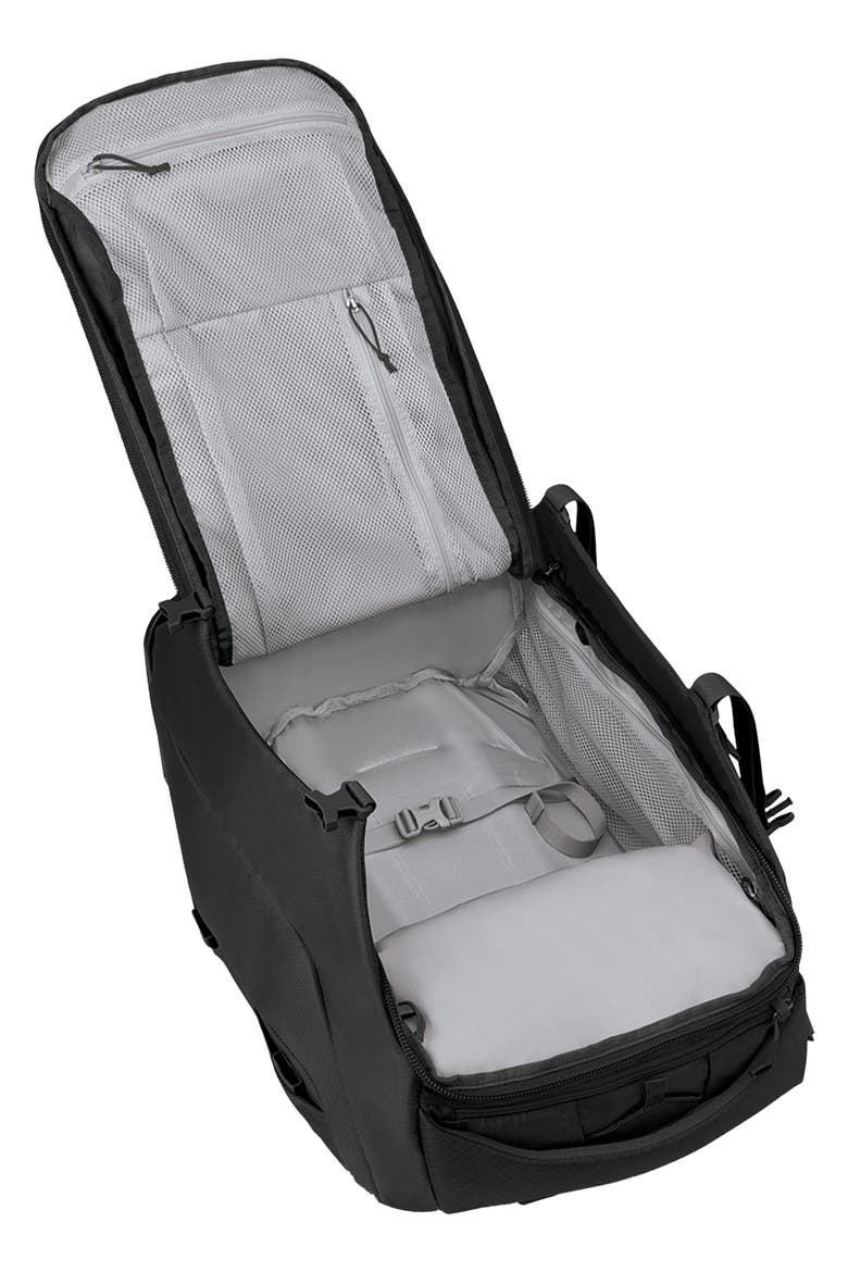 Sojourn 22-Inch 45-Liter Shuttle Wheeled Recycled Nylon Duffle Bag, Alternate, color, BLACK