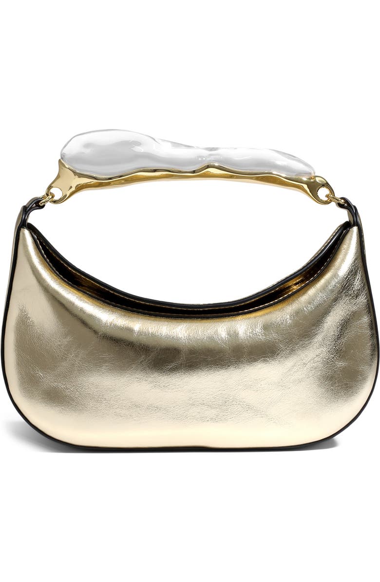 Alexis Bittar Water Stone Top Handle Bag, Main, color, Soft Gold