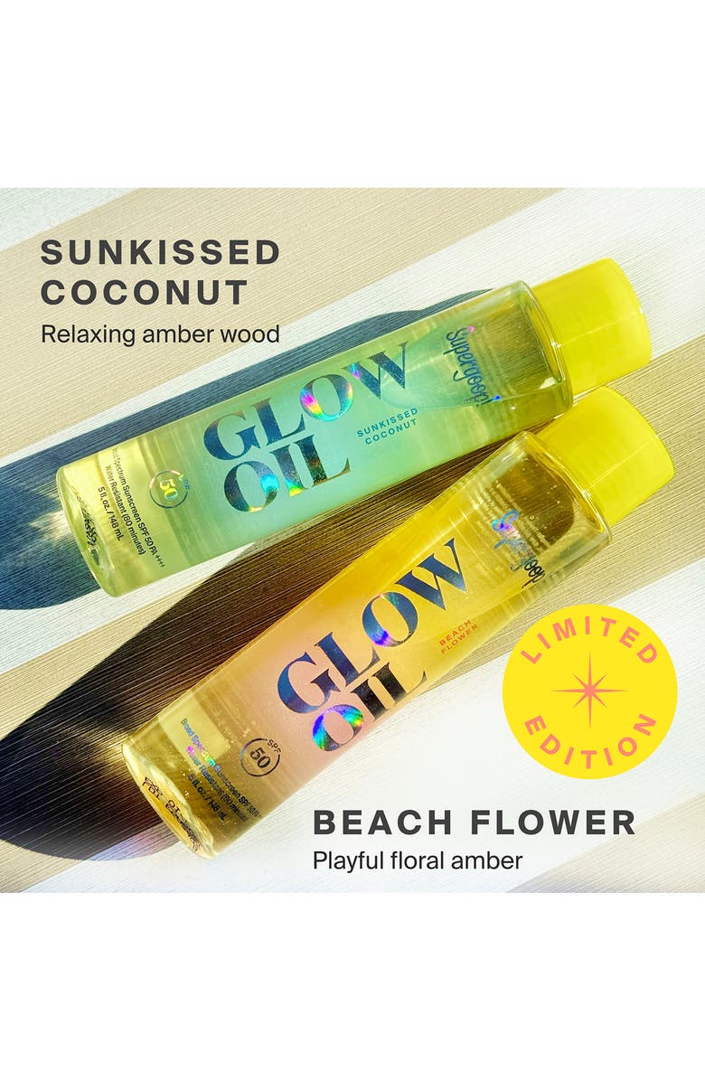 Supergoop!<sup>®</sup> Glow Oil SPF 50 Scented Sunscreen Body Oil, Alternate, color, Beach Flower