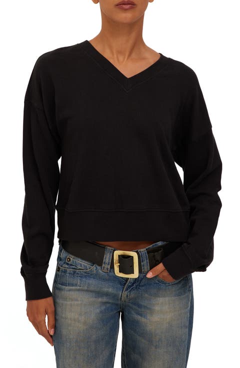 Mulholland Cotton V-Neck Sweatshirt