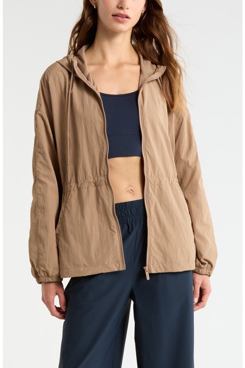 Day to Day Cinched Jacket, Main, color, TAN PORTABELLA