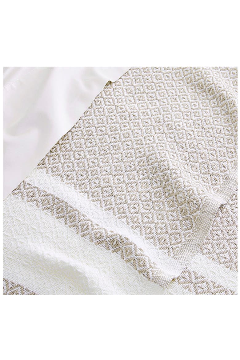 Adirondack Organic Cotton Throw Blanket, Alternate, color, DUNE-IVORY