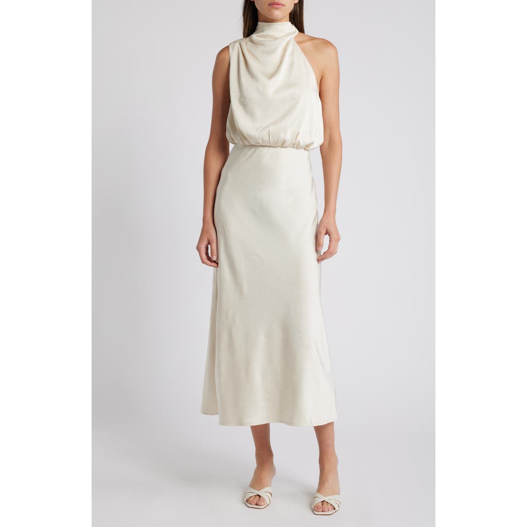 En Saison Greta Bias Cut Dress in Champagne Ivory