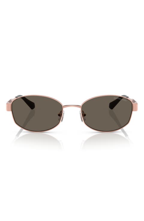 56mm Oval Sunglasses