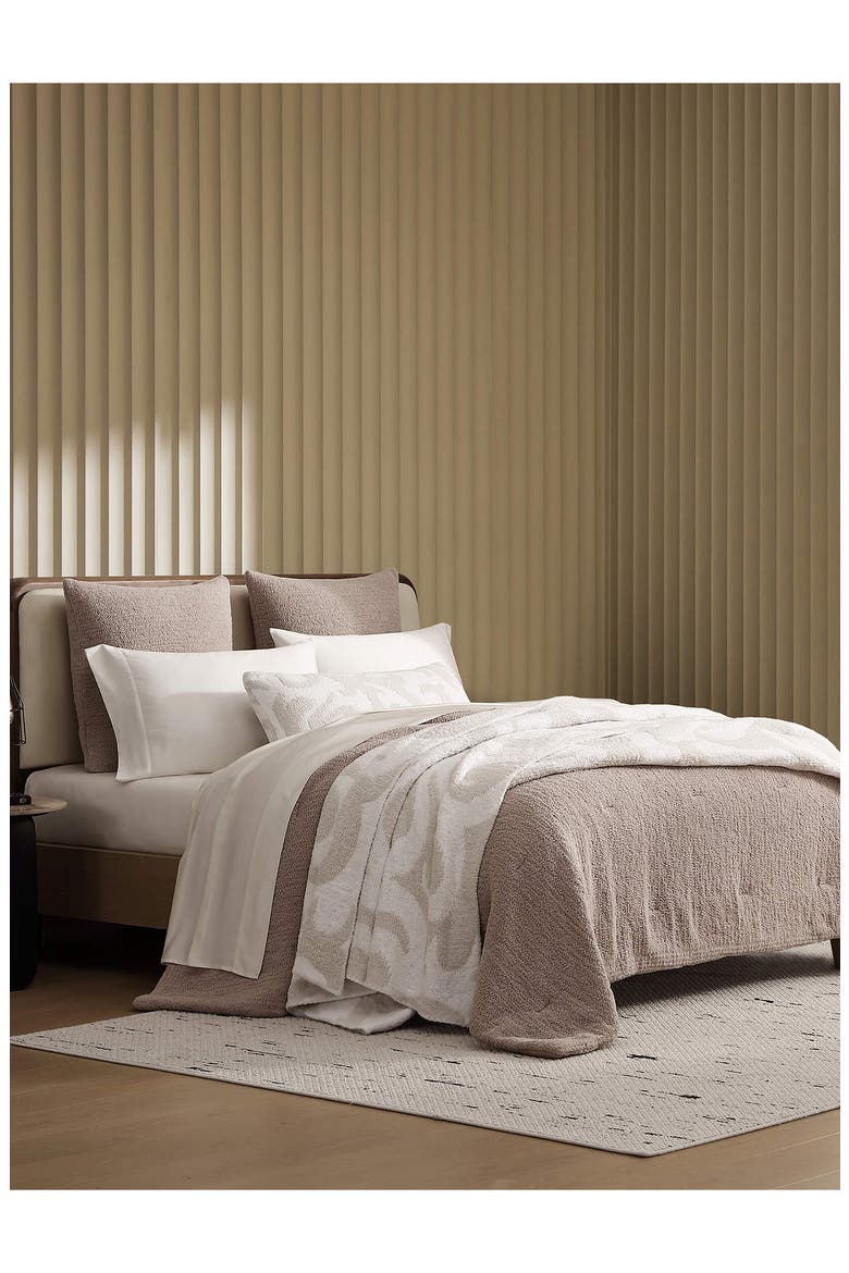 Casablanca Microfiber Blanket, Alternate, color, OATMEAL / OFF WHITE
