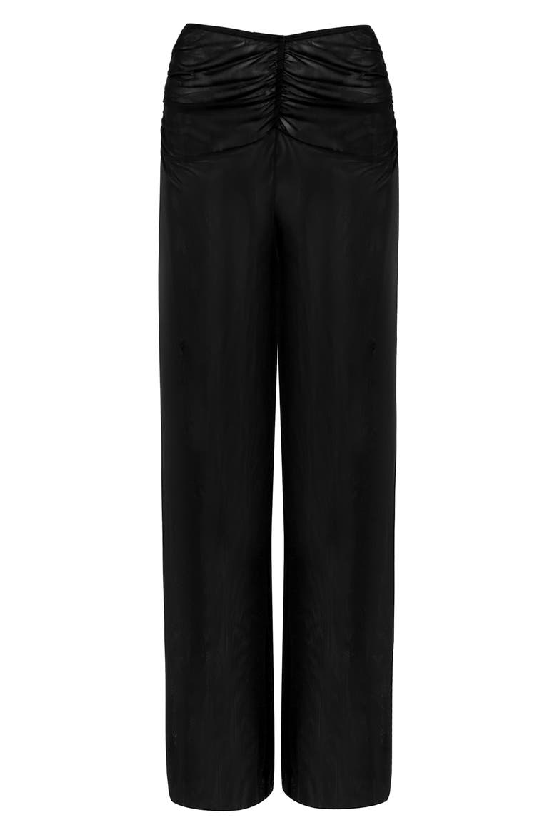 Saana Sheer Cover-Up Pants, Alternate, color, BLACK
