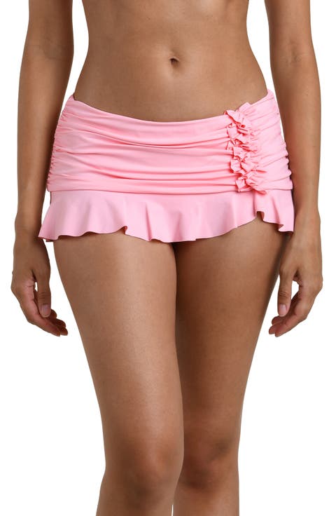 Island Goddess Ruffle Skirted Bikini Bottoms