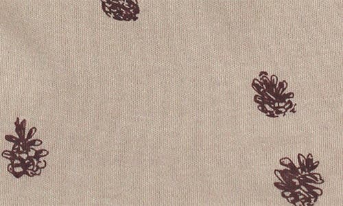 L'ovedbaby Print 2-layer Reversible Organic Cotton Bib In Brown