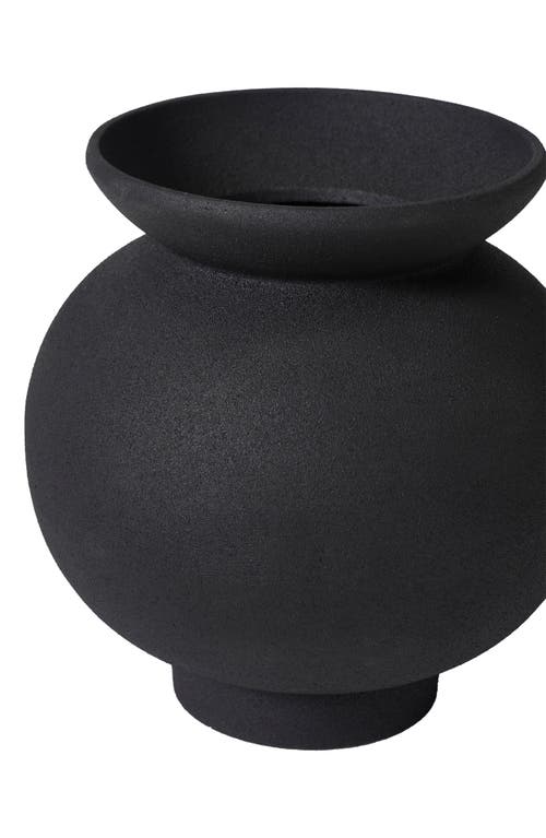 Renwil Cast Aluminum Decorative Vase In Black