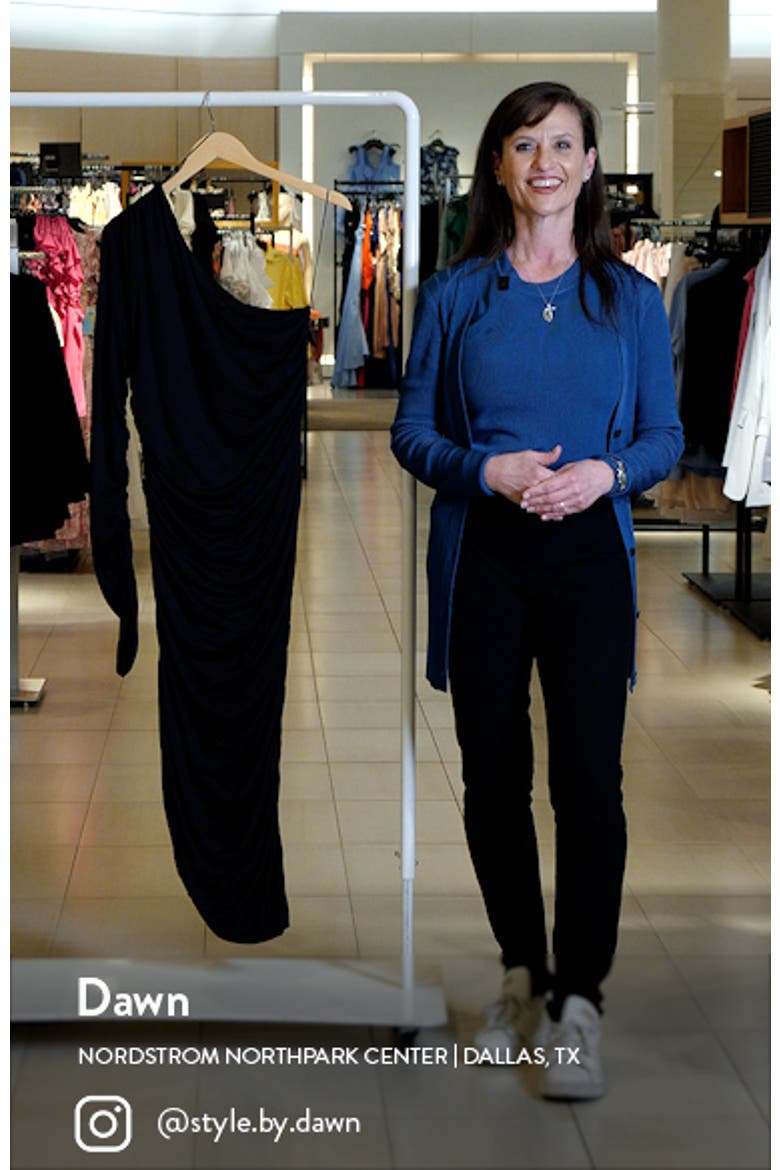 One-Shoulder Asymmetric Hem Cocktail Dress video