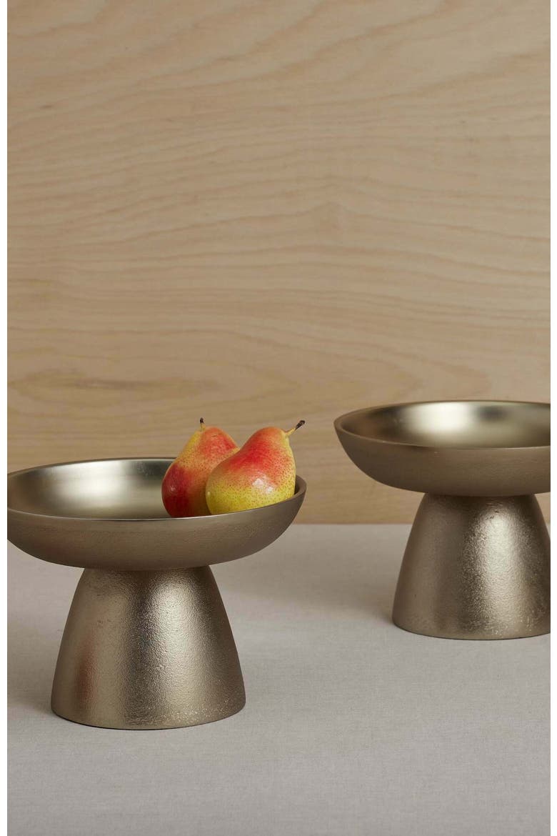 Stinson Antique Brass Small Pedestals - Set of 2, Main, color, Gold